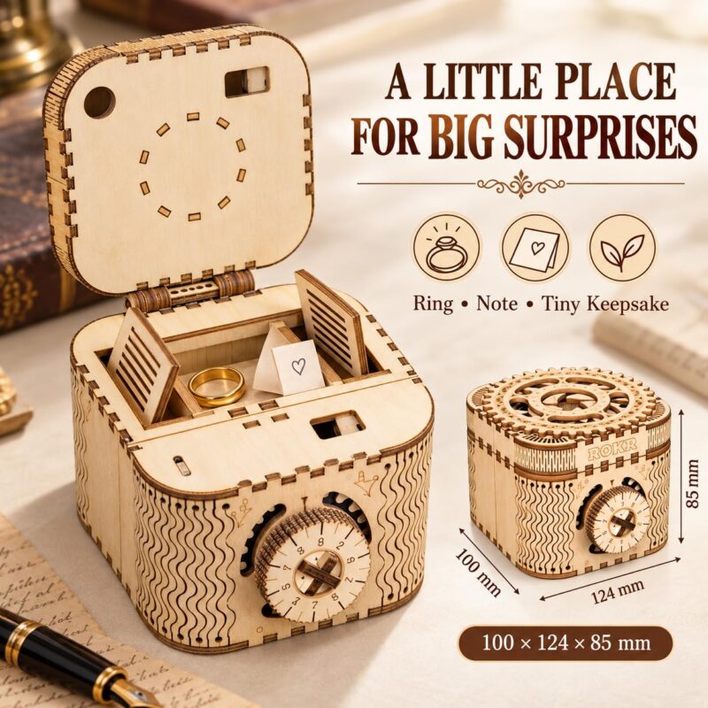 Rokr Mechanical Treasure Box 3D Wooden Puzzle