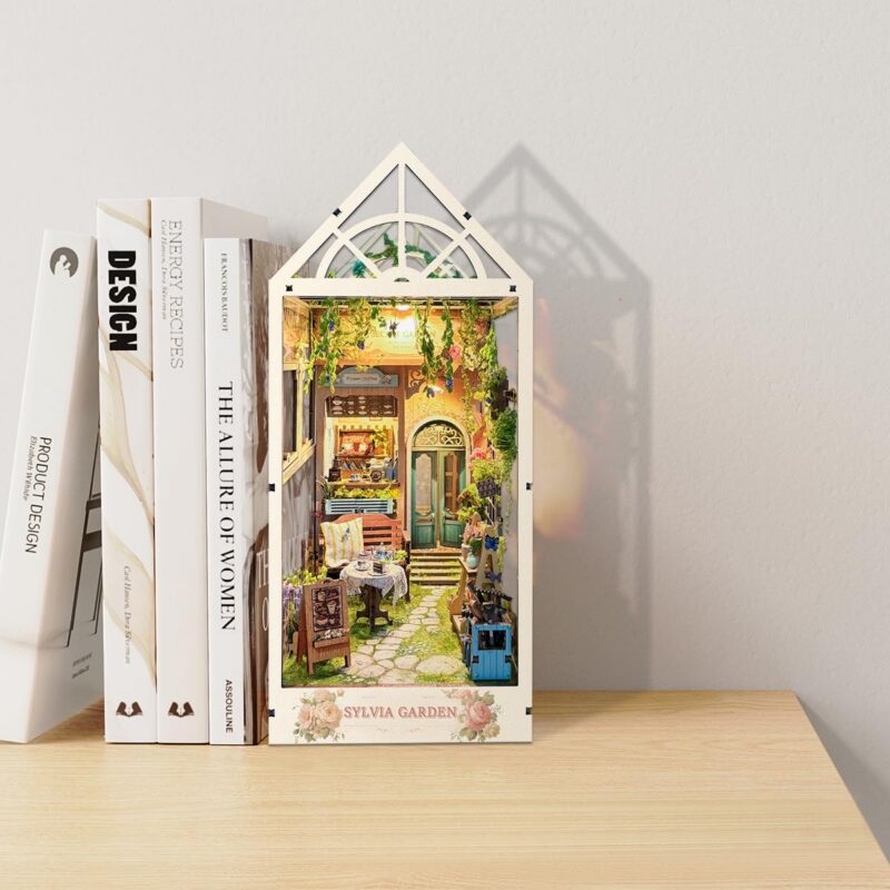 Strucwood Sylvia Garden DIY Book Nook Kit with LED