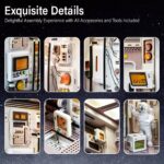 Joohour Space Capsule DIY Book Nook Kit with LED