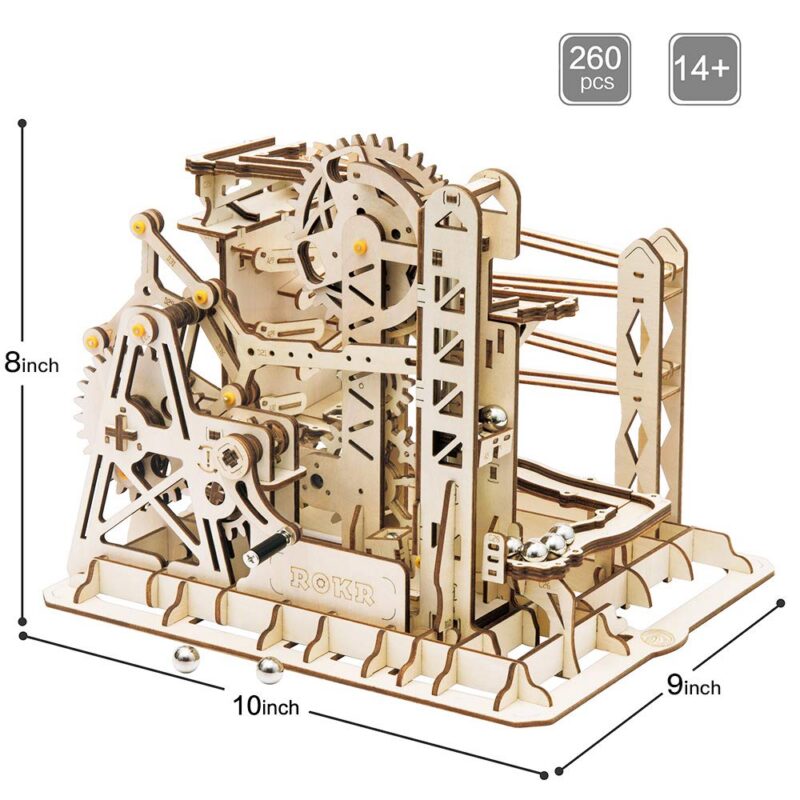 Rokr Lift Coaster 3D Wooden Marble Run