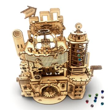Faucly Mechanical Castle 3D Wooden Puzzle