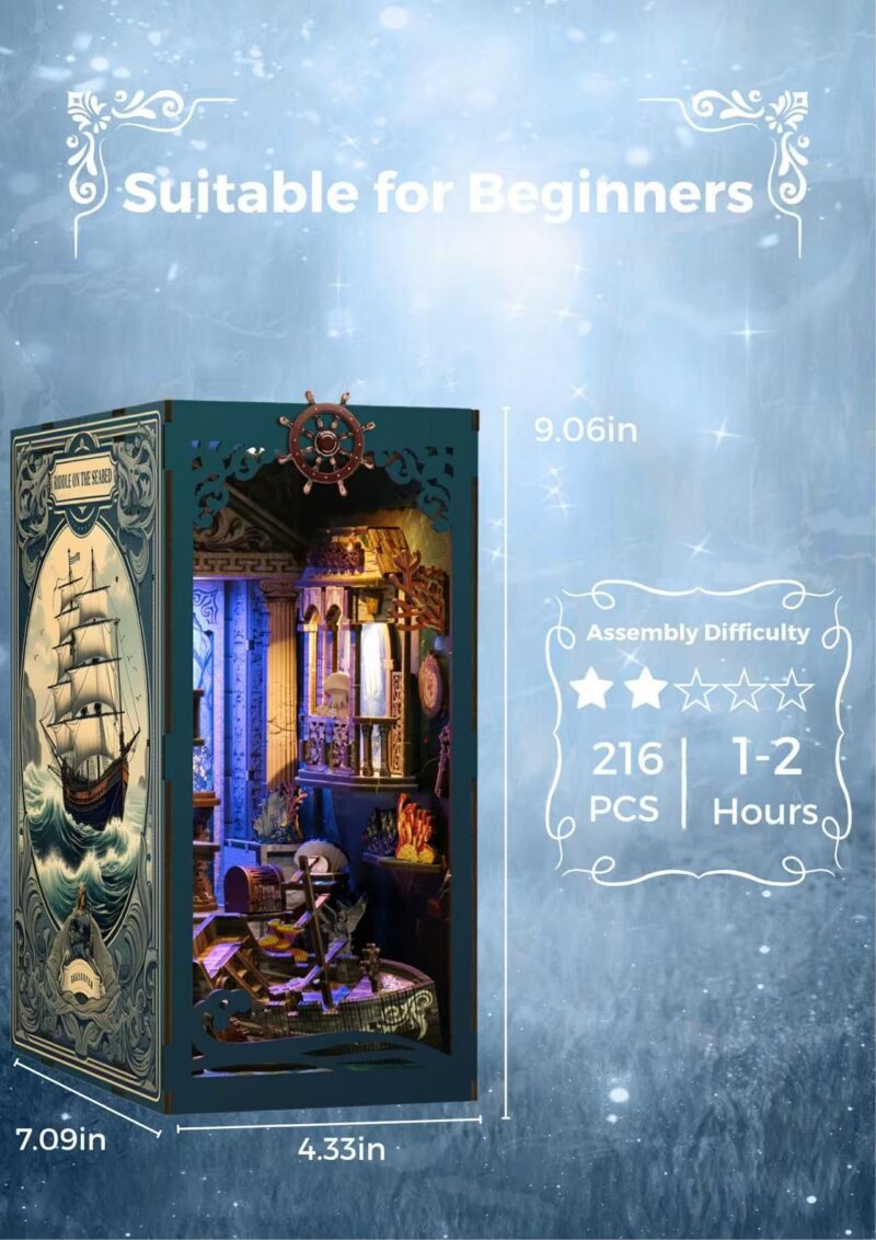 Nextips Mystic Ocean DIY Book Nook Kit with LED