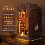 Lycidae Magic Library DIY Book Nook Kit with LED