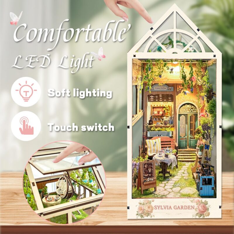 Strucwood Sylvia Garden DIY Book Nook Kit with LED