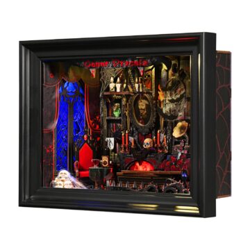 Droicc Gothic Vampire Study DIY Book Nook Kit with LED