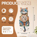 Jollitot Cat 3D Wooden Clock Puzzle