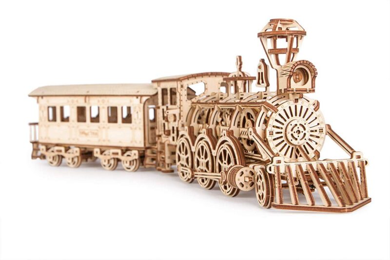 Wood Trick Toy Train Set 3D Wooden Model Kit