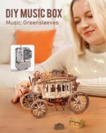 Rokr Stagecoach 3D Wooden Music Box Puzzle