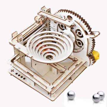 Auryee Spiral Track 3D Wooden Marble Run