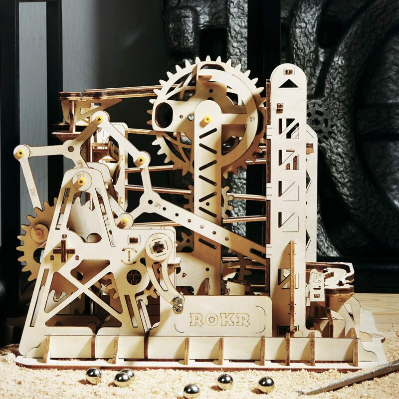Rokr Lift Coaster 3D Wooden Marble Run