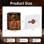Qwakay Wisdom Yearbook Library DIY Book Nook Kit with LED