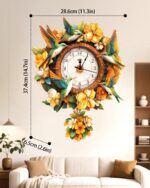 Rnfinewow Hummingbird 3D Wooden Clock Puzzle