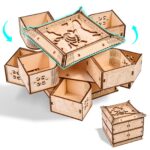 Zamtzax Mechanical Dragon Treasure Chest 3D Wooden Puzzle