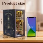 Qianling Timeless Bookshop DIY Book Nook Kit with LED