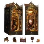 Flever William Castle DIY Book Nook Kit with LED
