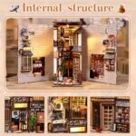 Antreatu Sakura Cat Alley DIY Book Nook Kit with LED