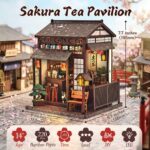 Lynnuo Sakura Tea Pavilion DIY Book Nook Kit