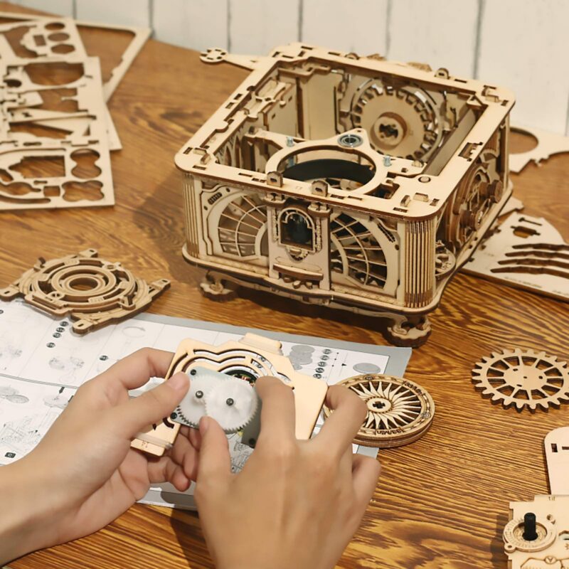 Rowood Gramophone 3D Wooden Music Box Puzzle