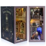 Qianling Timeless Bookshop DIY Book Nook Kit with LED