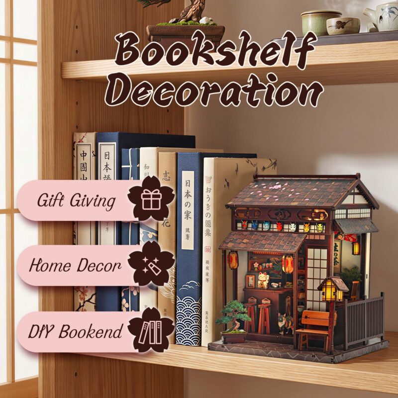 Lynnuo Sakura Tea Pavilion DIY Book Nook Kit