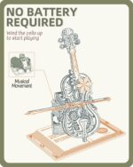Rokr Cello 3D Wooden Music Box Puzzle
