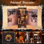 Toyqi Spooky Alley DIY Book Nook Kit with LED
