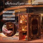 Cutefun Eternal Bookstore DIY Book Nook Kit with LED