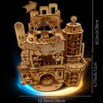 Faucly Mechanical Castle 3D Wooden Puzzle