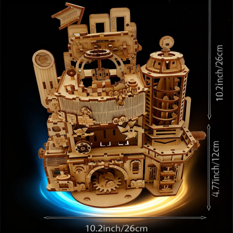 Faucly Mechanical Castle 3D Wooden Puzzle