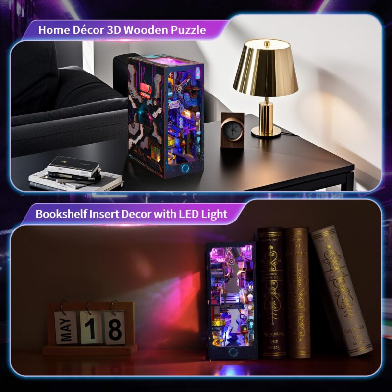 Funpola Endless Dimensions DIY Book Nook Kit with LED
