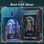 MiniCity Throne of Aqua DIY Book Nook Kit with LED