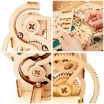 Auryee Solar-Powered 3D Wooden Marble Run