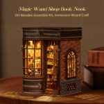 Funpola Wizard Wand Shop DIY Book Nook Kit with LED