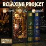 Flever William Castle DIY Book Nook Kit with LED