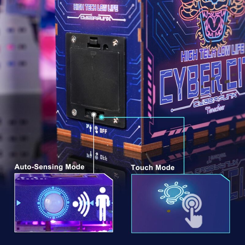 Tonecheer Cyber City DIY Book Nook Kit with LED