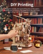 Rokr Classic Printing Press 3D Wooden Puzzle