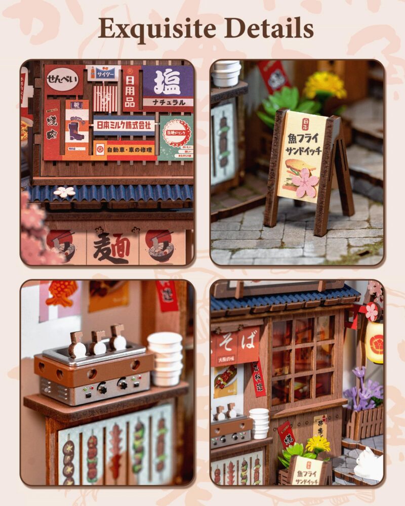 Rolife Sakura Wine Alley DIY Book Nook Kit