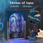 MiniCity Throne of Aqua DIY Book Nook Kit with LED