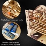 Iqietoy Motorized Gear Lift 3D Wooden Marble Run