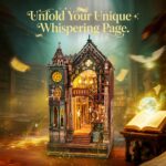 Funpola Magic Library DIY Book Nook Kit with LED