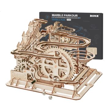 Rokr Waterwheel Coaster 3D Wooden Marble Run