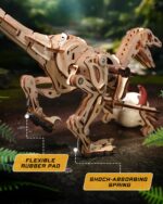 Rokr Velociraptor 3D Wooden Puzzle
