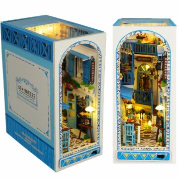 Roroom Sea Breeze DIY Book Nook Kit with LED