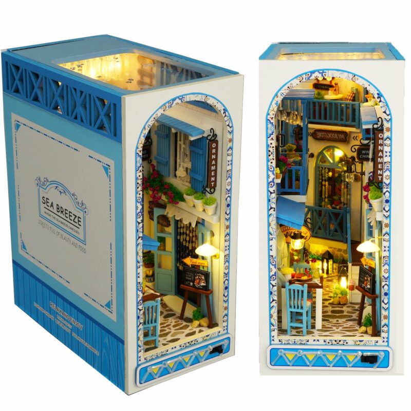 Roroom Sea Breeze DIY Book Nook Kit with LED Roroom Sea Breeze DIY Book Nook Kit with LED