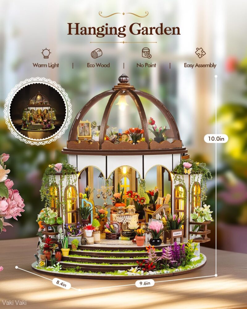 Vaki Vaki Hanging Garden DIY Book Nook Kit with LED
