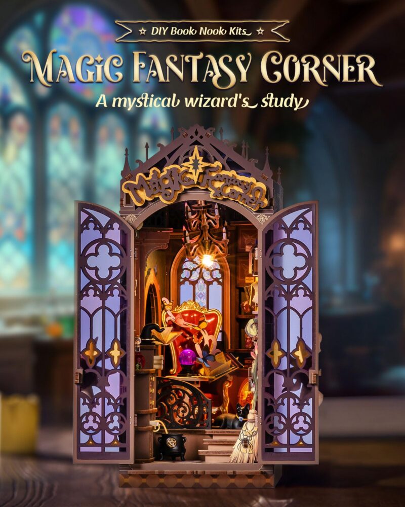 Rolife Magic Fantasy Corner DIY Book Nook Kit with LED