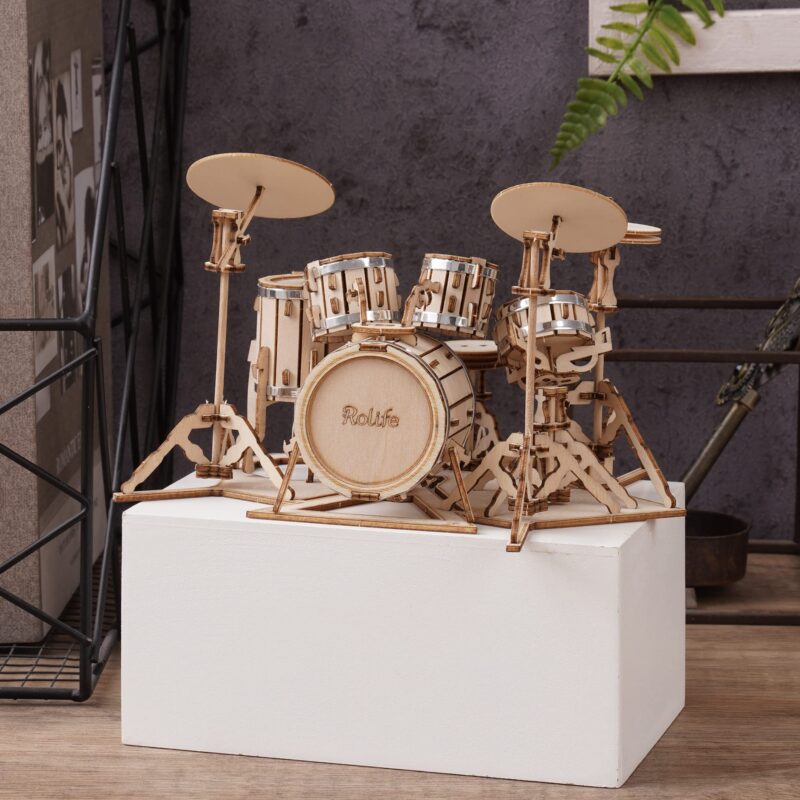 Rolife Drum Kit 3D Wooden Puzzle