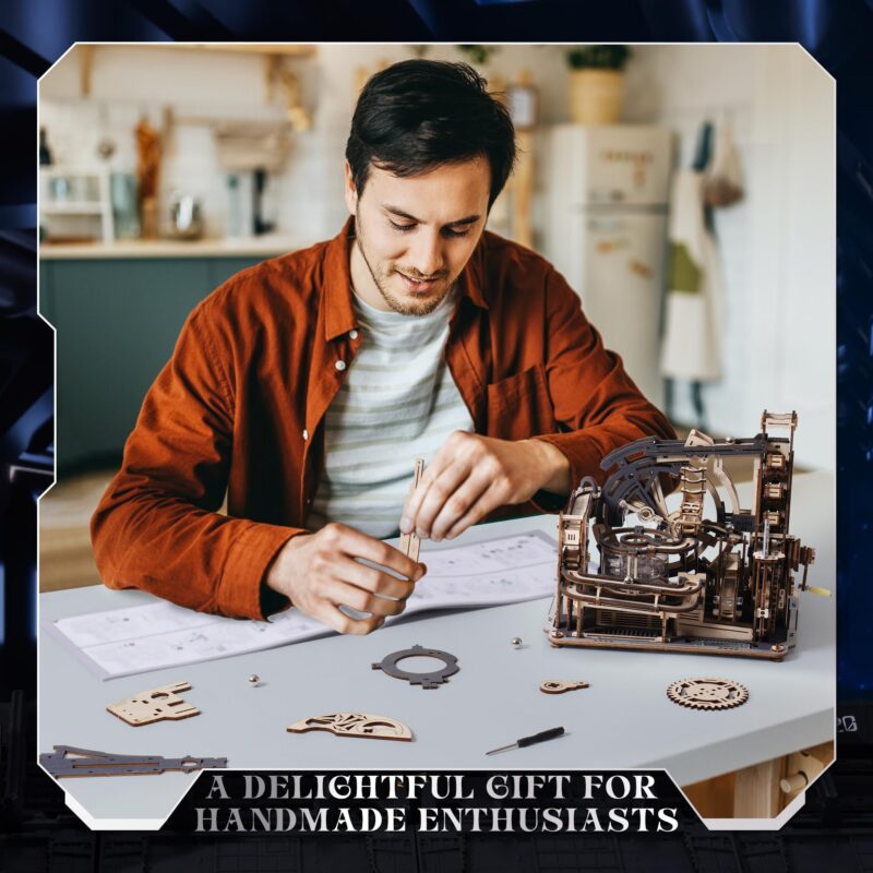 Rokr Marble Spaceport 3D Wooden Marble Run