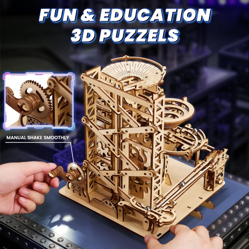 Uplike Climbing Compass 3D Wooden Marble Run