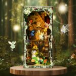 Isseve Forest Secret World DIY Book Nook Kit with LED